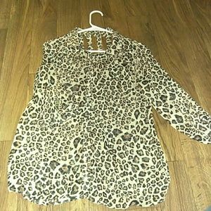 Cheetah print shirt